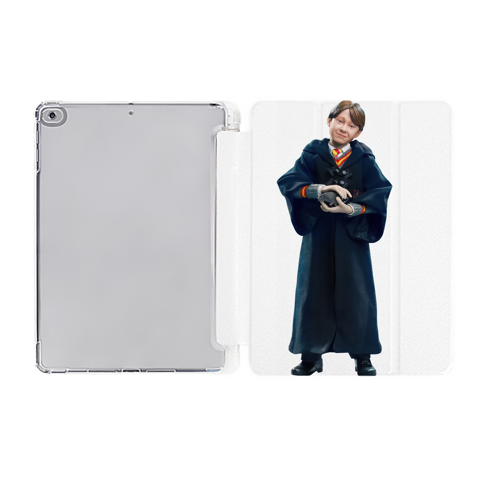 （画像用） Harry Potter ハリー・ポッターシリーズ IPad ケース ペン収納付き 三つ折りスタンド PUレザー×シリコン 対応機種9.5/10.5/10.9インチ
